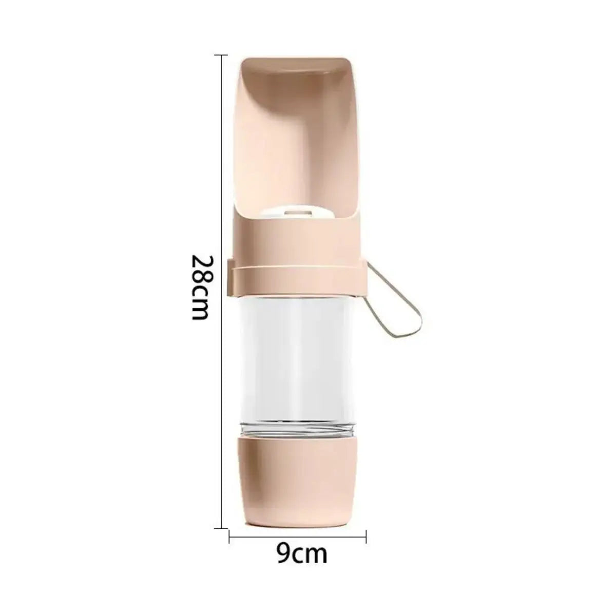 500ml Portable Dog & Cat Water Bottle with Feeder Bowl – Outdoor Travel Pet Water Dispenser