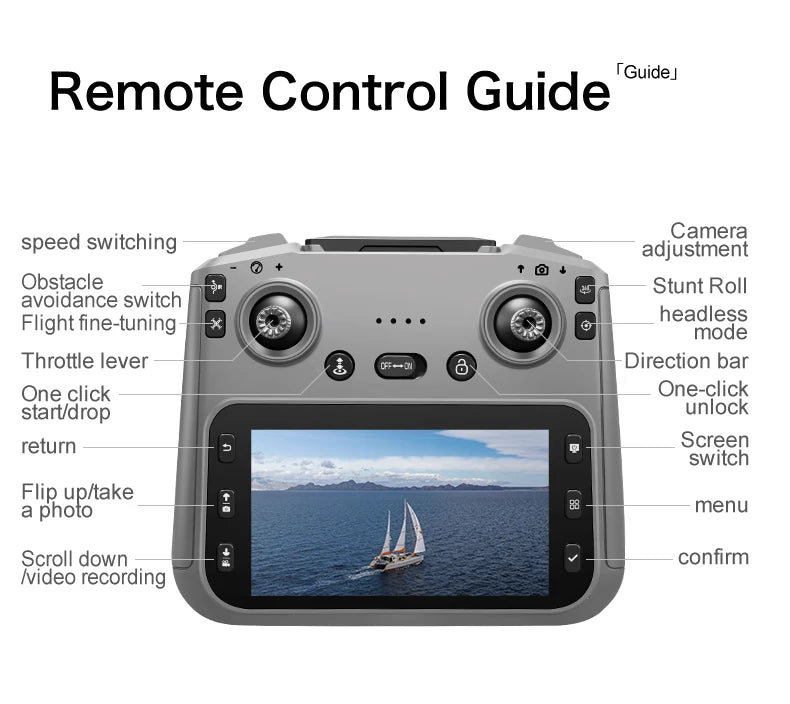 GT50 Camera Drone with Screen Remote & FPV