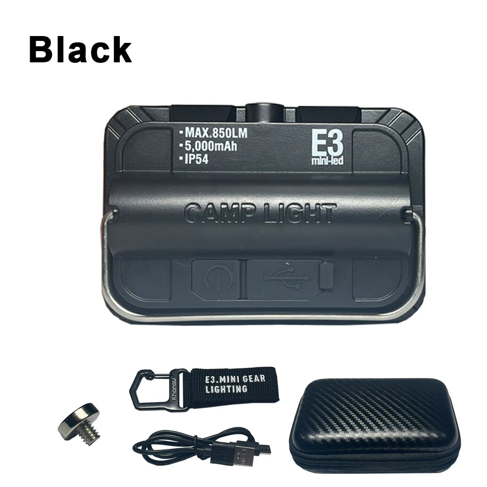 5000mAh LED Camping Tent Light – Rechargeable Waterproof Portable Hanging Emergency Lantern