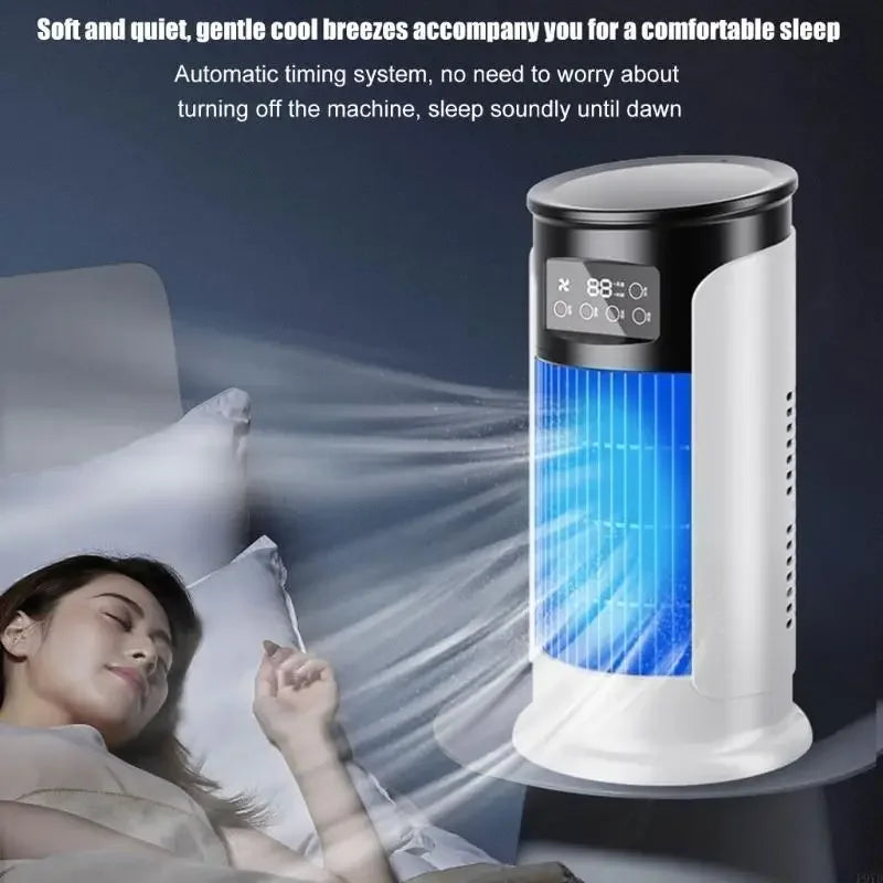 6-Speed Portable Evaporative Air Cooler — Cooling Fan Blower for Personal & Room Use