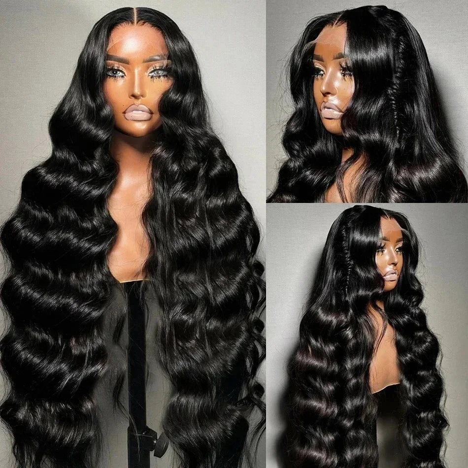 40 Inch Body Wave Lace Front Wig | 13x4 13x6 360 HD Lace Pre-Plucked Brazilian Human Hair for Black Women