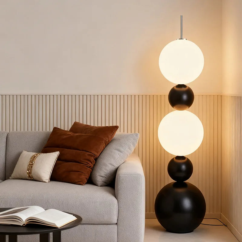 Black Floor Lamp – Warm or White LED Lighting