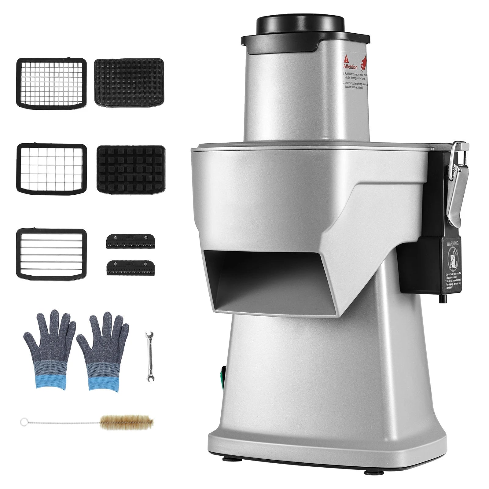 4-in-1 Electric Vegetable Slicer — Multifunctional Food Cutter for Slicing, Shredding, Dicing & Slitting
