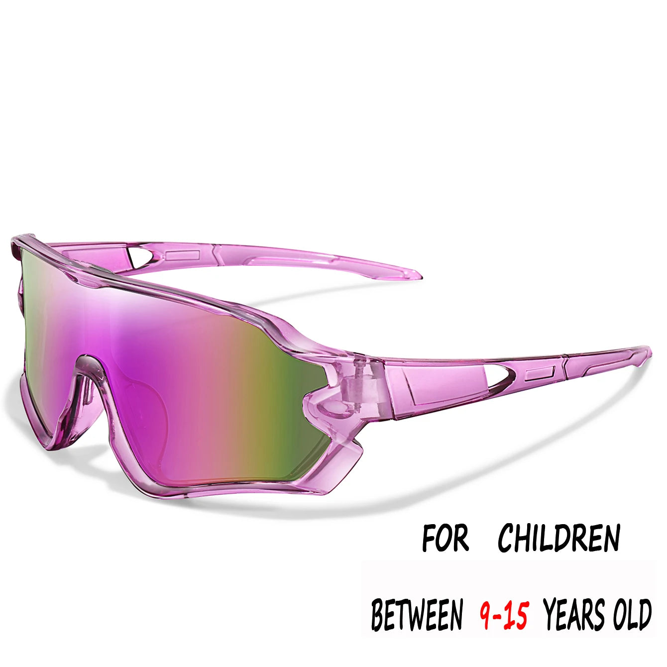 Kids UV400 Cycling Sunglasses — Ages 9–15