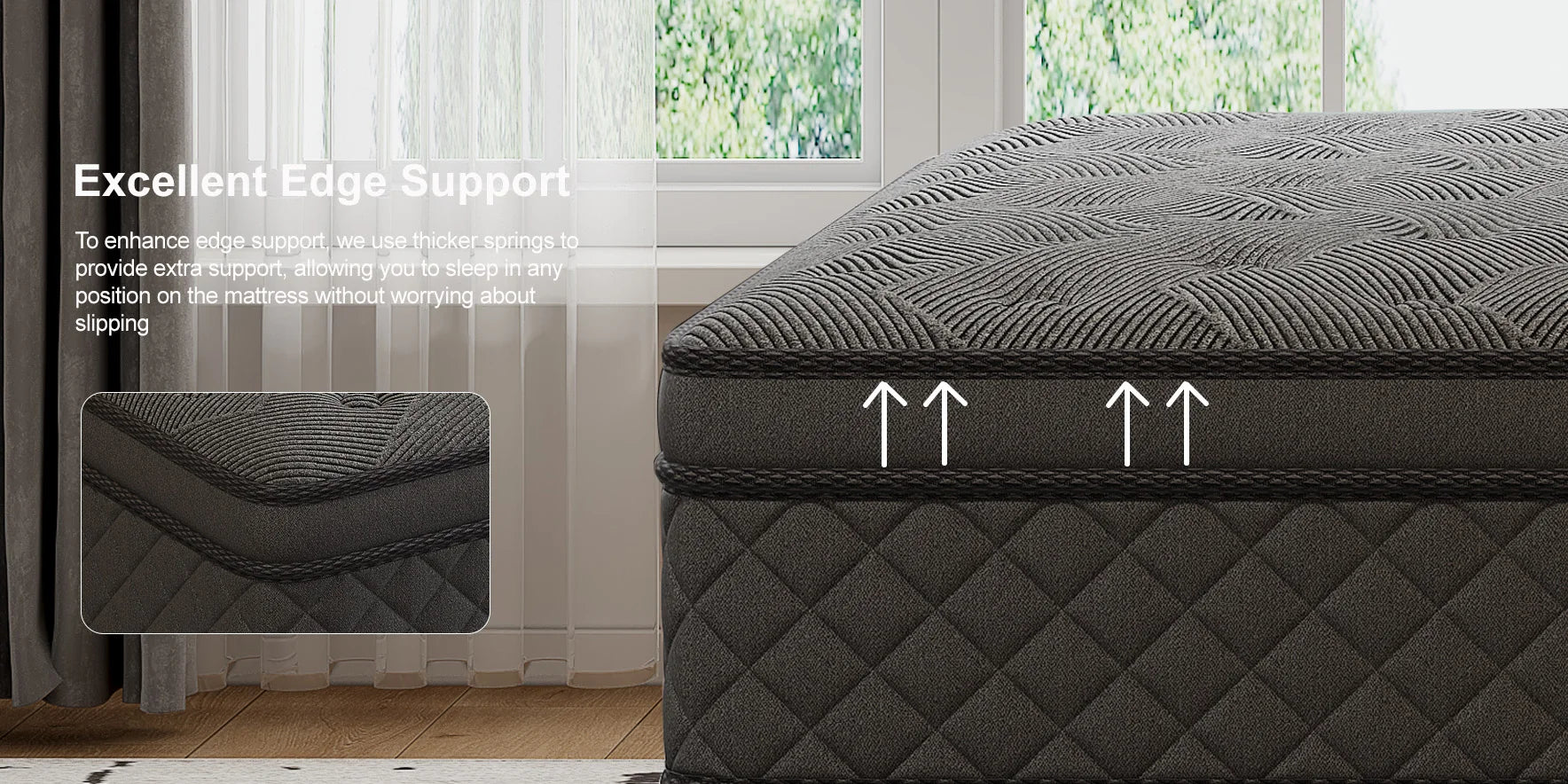 LayRoad 12-14 Inch Full-Size Memory Foam Mattress — Medium Firmness, Single to King Boxed Mattress