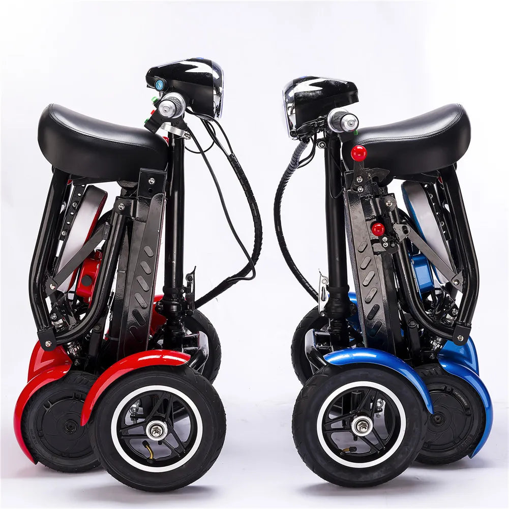 4-Wheel Mobility Scooter for Seniors, Foldable Electric Travel Scooter