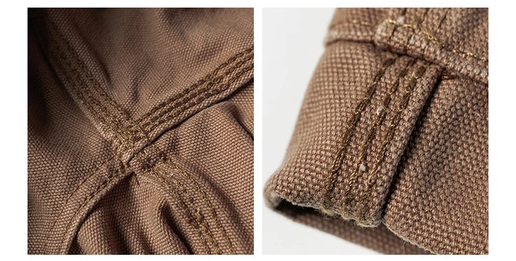 Double Knee Canvas Work Pants – Men's Heavyweight Cotton Carpenter Pants
