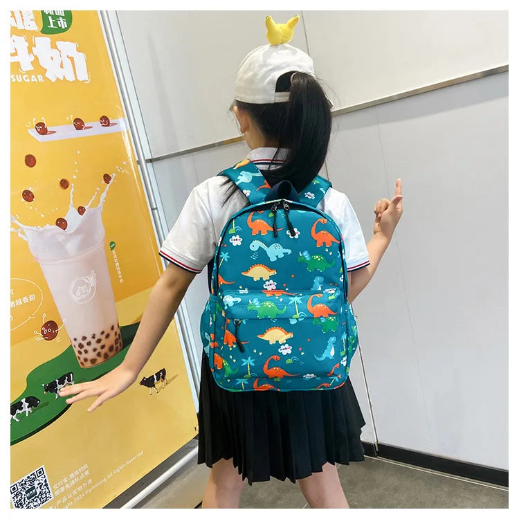 Dinosaur Print Backpack – Kids Kindergarten School Bag