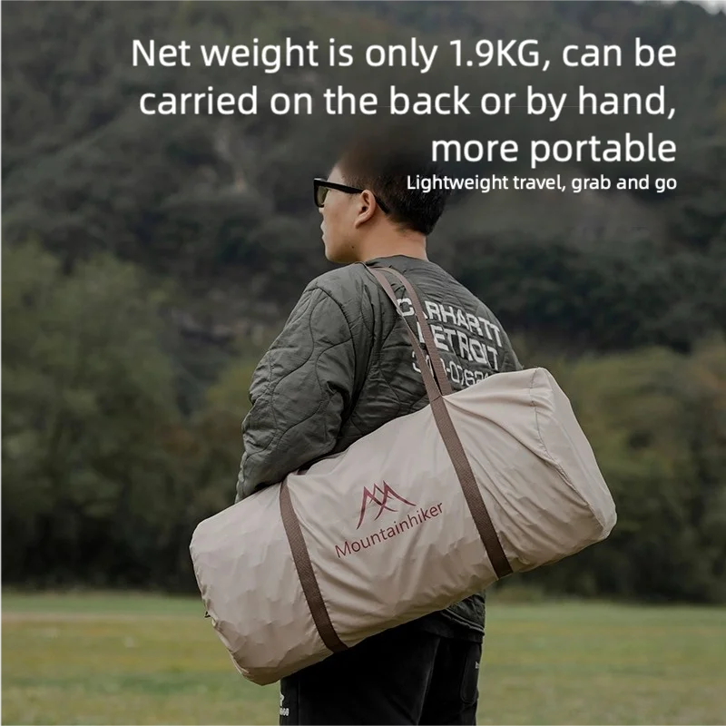 Double Self-Inflating Camping Mattress – Compact Folding Waterproof Outdoor Pad for 2