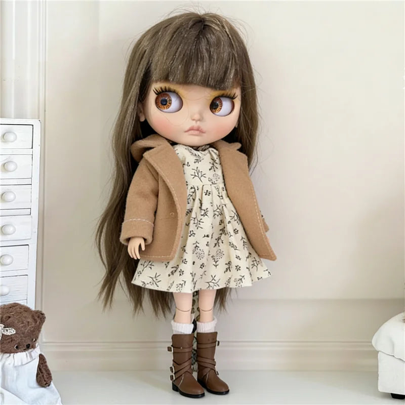 Blythe Doll Outfit Clothing Set – Princess Lace Maid Skirt & Vintage Dress Accessories for OB24 OB22 1/6
