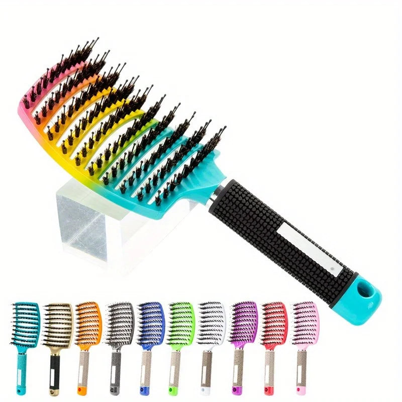 Scalp Massage Hair Brush – Professional Detangling Tool for Wet & Curly Hair