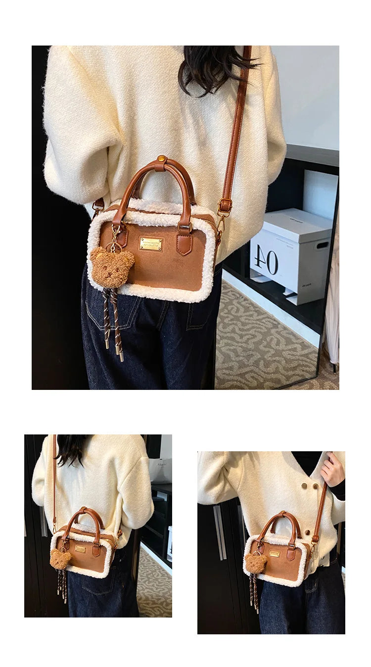 Plush Crossbody Bags for Women Shoulder Bags Versatile Purse and Handbags Designer Bag Female Bags Сумка Женская Bolsos Mujer