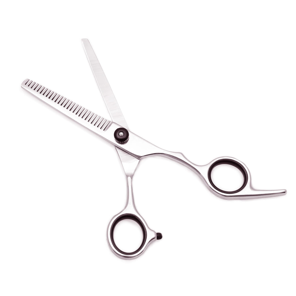 7-Piece 6" Barber Scissors Set – Stainless Steel Hair Cutting & Thinning Shears with Comb & Razor