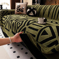 Bohemian Vintage Sofa Protector – Anti-Slip Interlaced Sofa Blanket, Pet-Friendly Luxury Cover