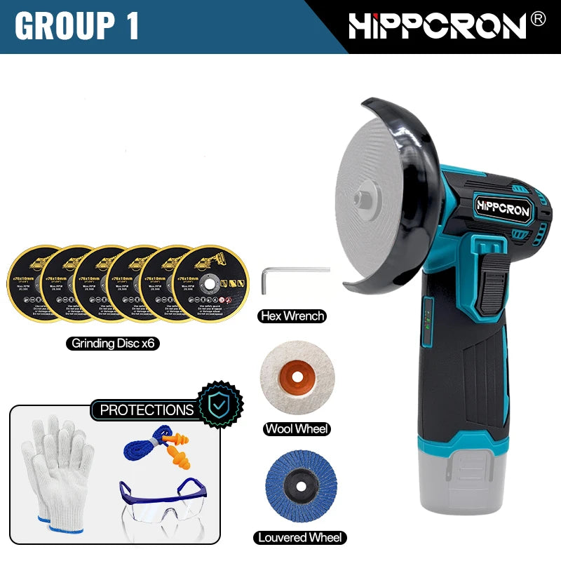 12V Mini Cordless Angle Grinder