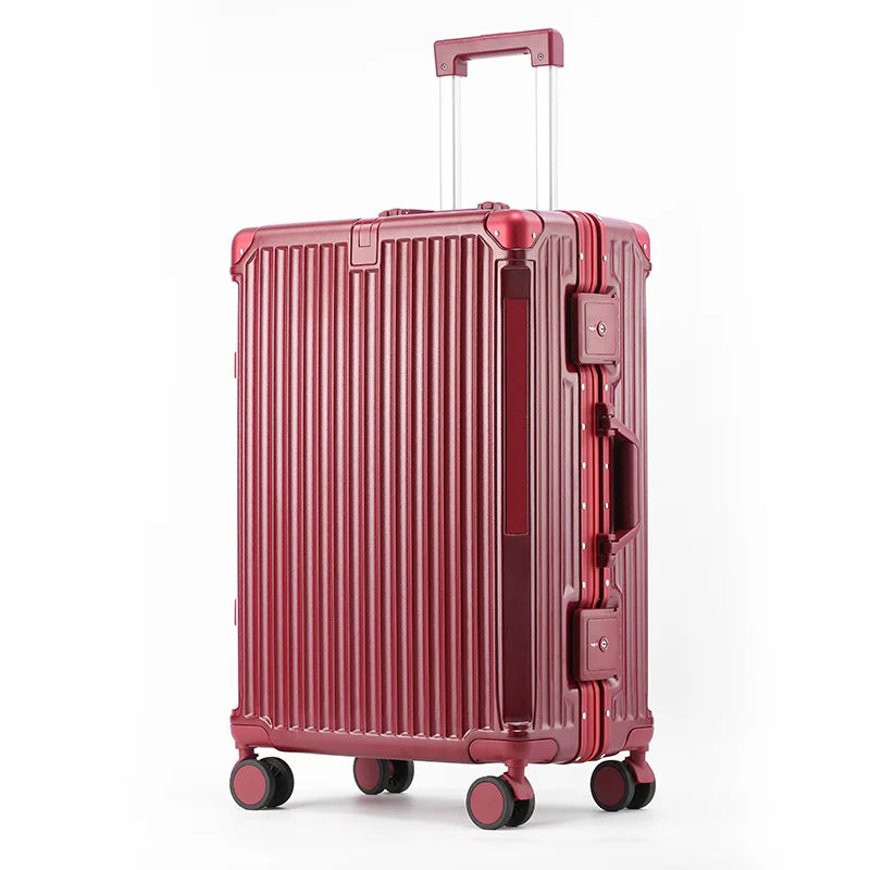 Sushimu PC-ABS Suitcase – Aluminum Frame & TSA Lock