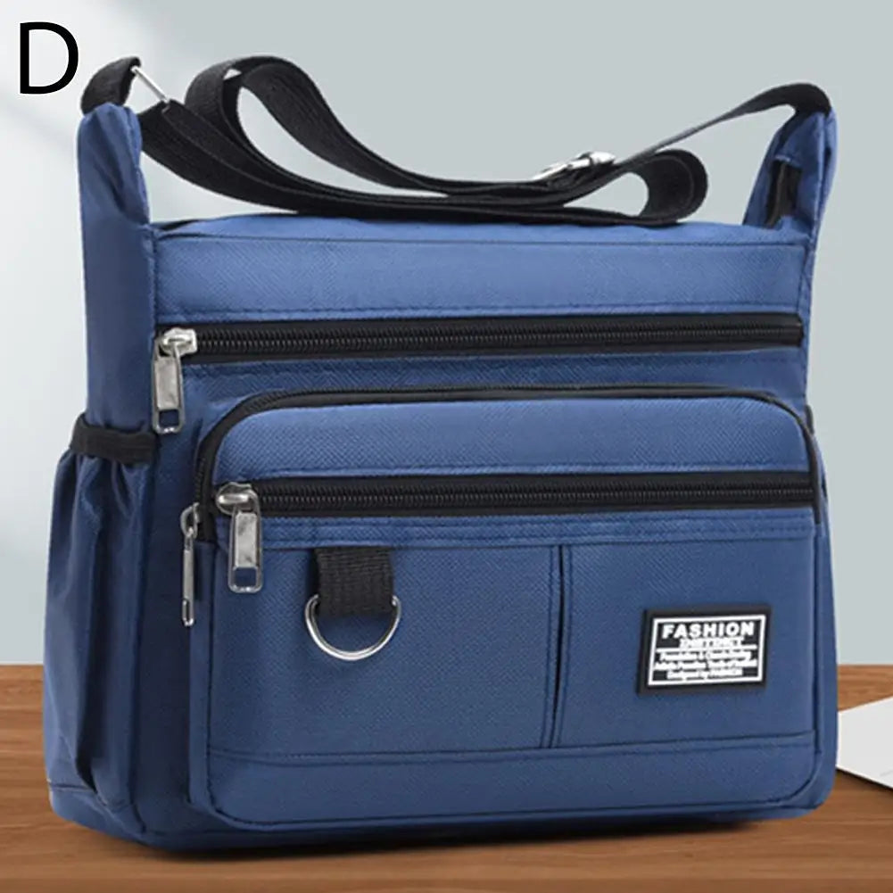 Men's Large Capacity Crossbody Bag – Multi-Pocket Business Shoulder Handbag in 4 Styles