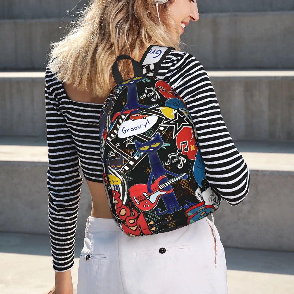 Pete the Cat Backpack – Zippered Everyday School Bag