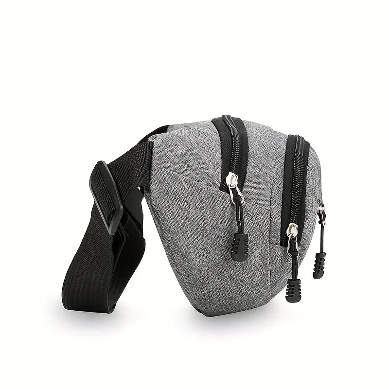 Adjustable Multi-Pocket Waist Bag – Commuter Shoulder Strap Travel Bag for Outdoor Sports