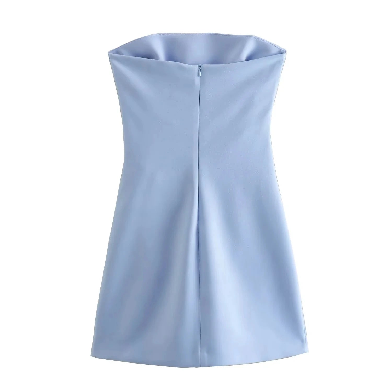 Off-Shoulder Corset Mini Dress — Ruched Backless Bodycon Party Dress