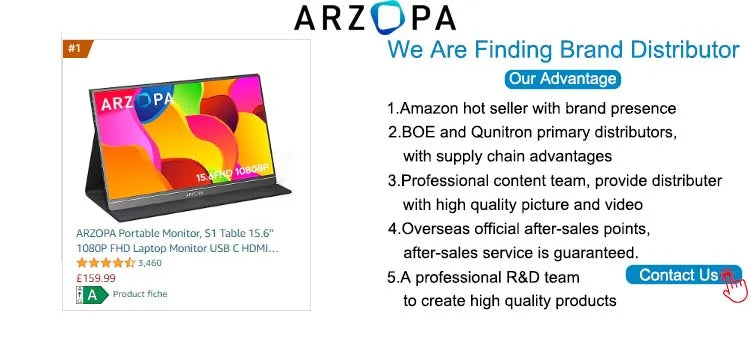 15.6-Inch Portable Monitor – Full HD IPS & Aluminum Housing
