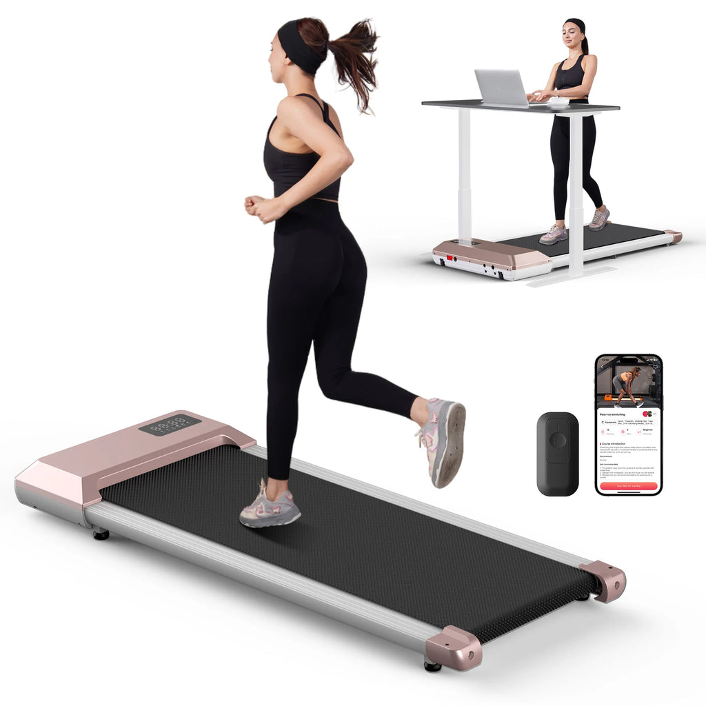 2-in-1 Folding Treadmill & Walking Pad – 300LBS, 2.5HP Motor, LCD Display, Home Walking & Running Machine