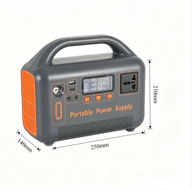 500W Portable Power Station — Multi-Output Solar Generator for Outdoor & Emergency Use