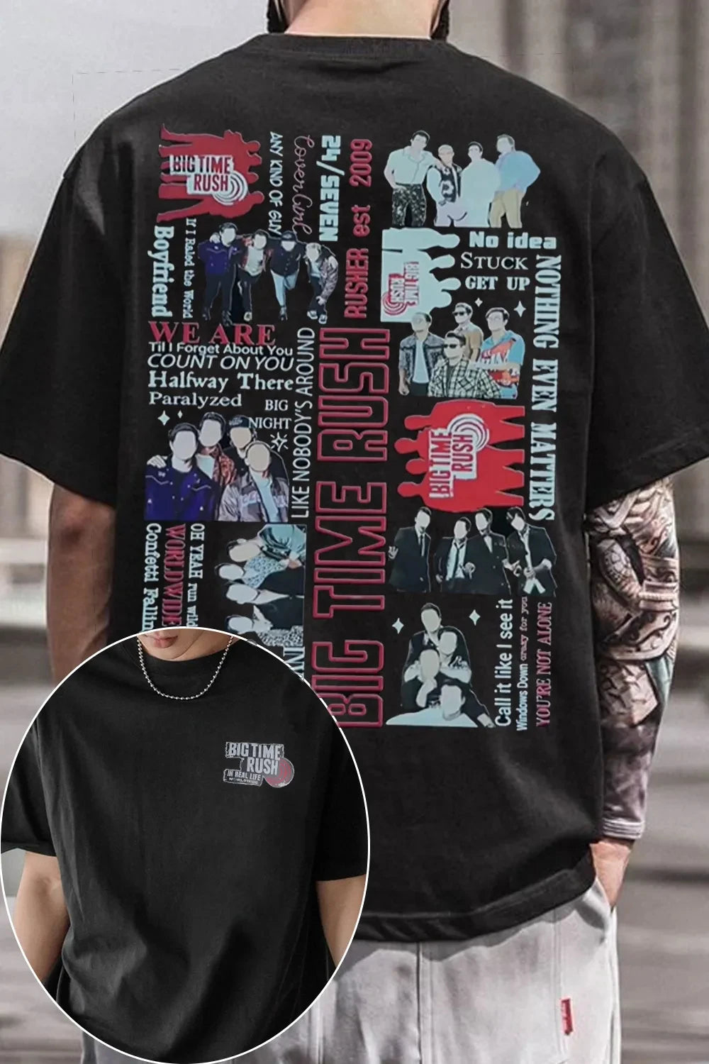 Rush Band Graphic T-Shirt — Unisex Cotton Short Sleeve Casual Loose Tee