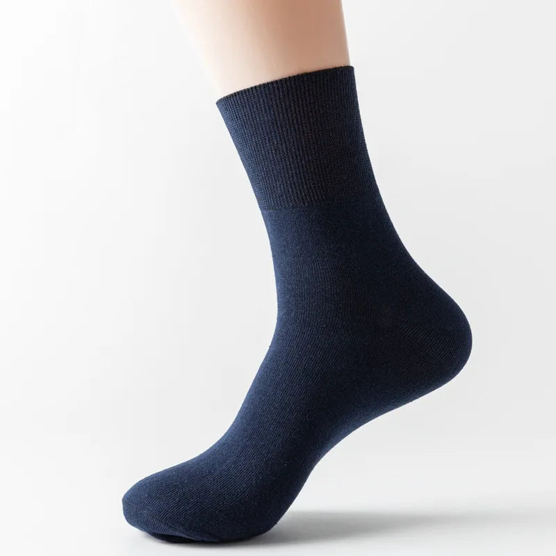 Non-Binding Diabetic Socks for Wide Feet – 5 Pairs Breathable Comfort for Elderly, Pregnant & Diabetes Patients