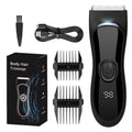 Men's IPX7 Waterproof Body & Beard Trimmer – LED Display, 4 Length Guards, USB Rechargeable
