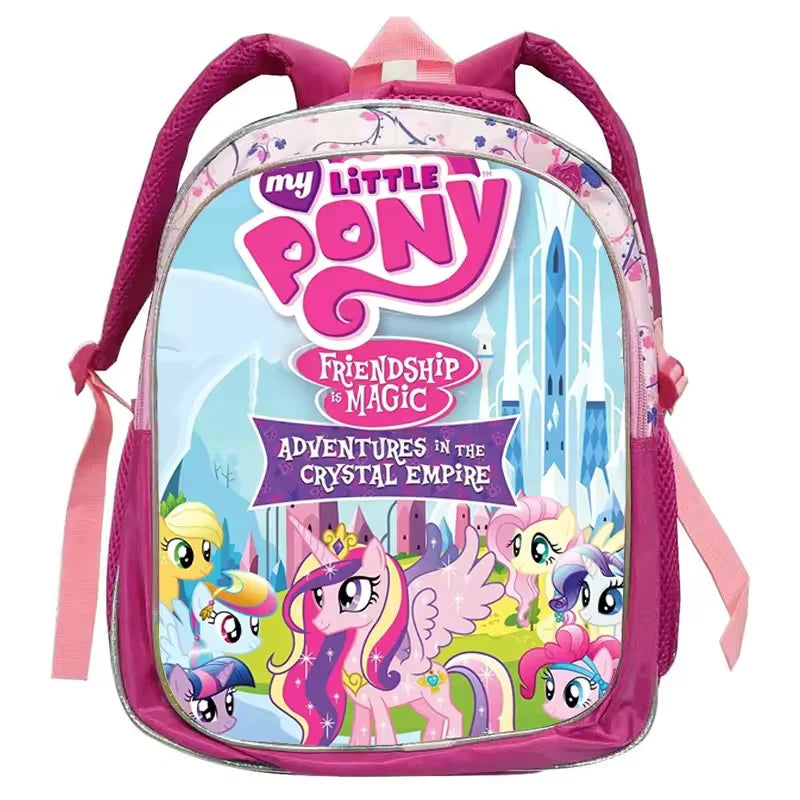 My Little Pony Rainbow Equestria Leather Backpack – Kids Kindergarten School Bag