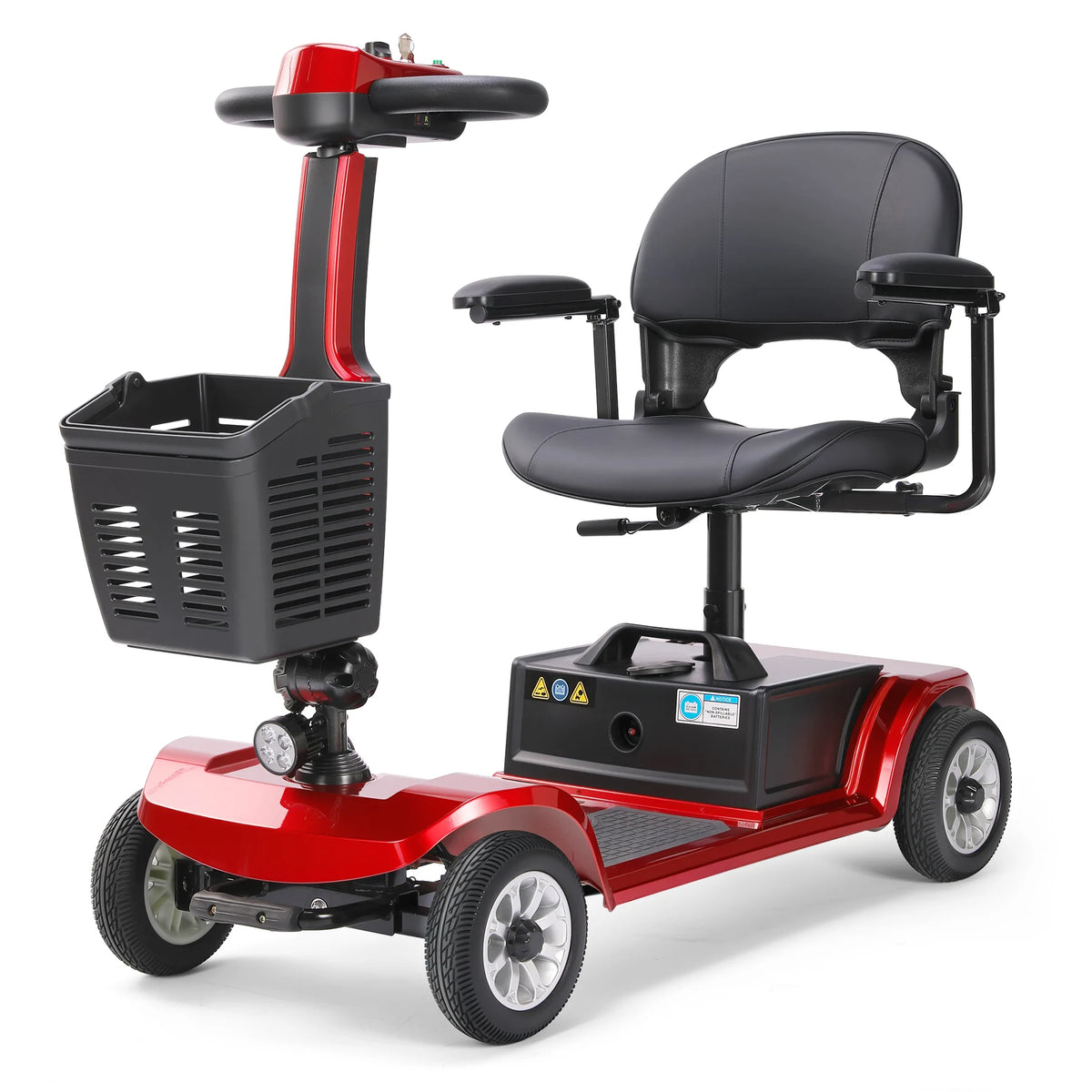 Foldable 4-Wheel Mobility Scooter – 250W, 12Ah Lithium Battery