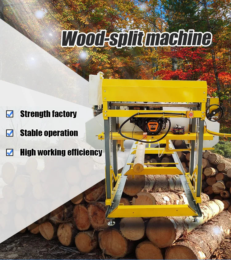 45-Ton Hydraulic Firewood Processor – Heavy Duty Log Splitter & Cutting Machine