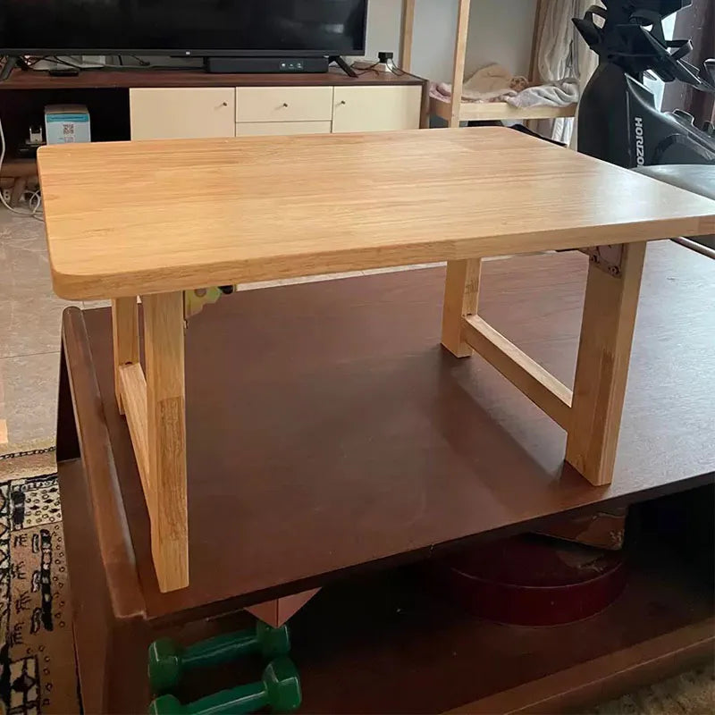 Foldable Japanese Bay Window & Balcony Wooden Desk