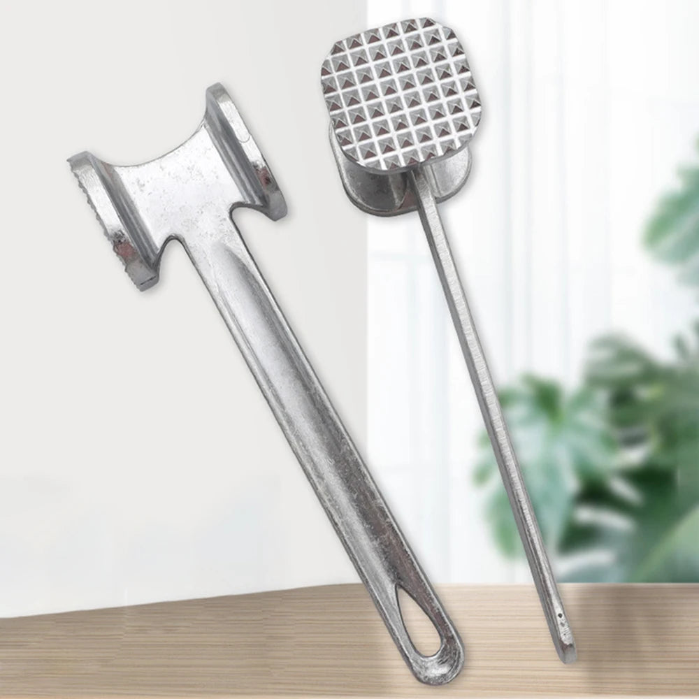 Aluminum Alloy Meat Tenderizer Hammer — Heavy-Duty Double-Sided Kitchen Mallet