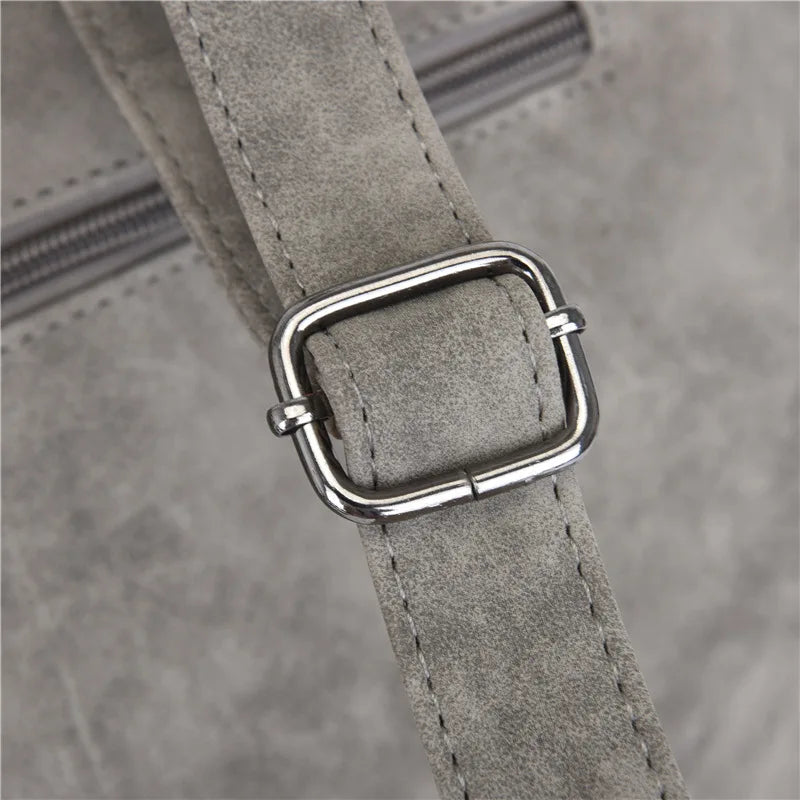Luxury Matte Frosted PU Large Square Tote Bag – Rivet Designer Handbag for Women