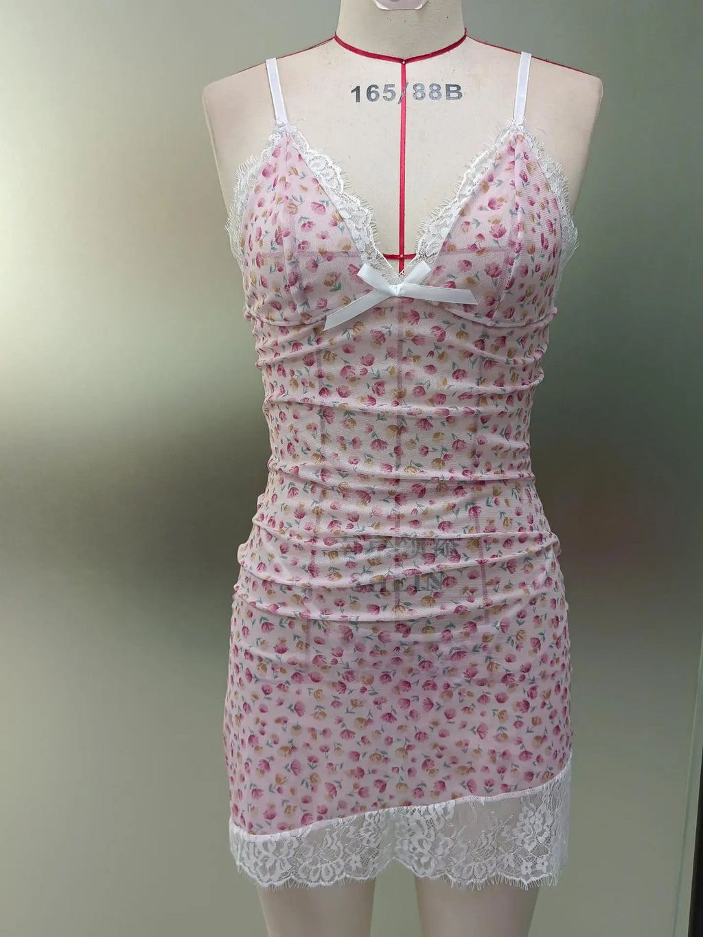 Sexy Suspender Lingerie Pajama Set — 2-Piece Satin Slip Skirt & Camisole Sleepwear