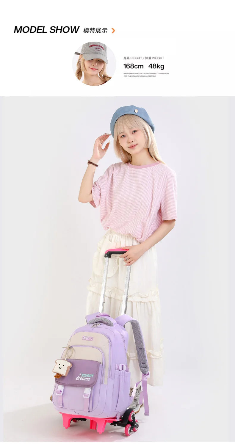 Trolley School Backpack – Two- & Six-Wheel Options