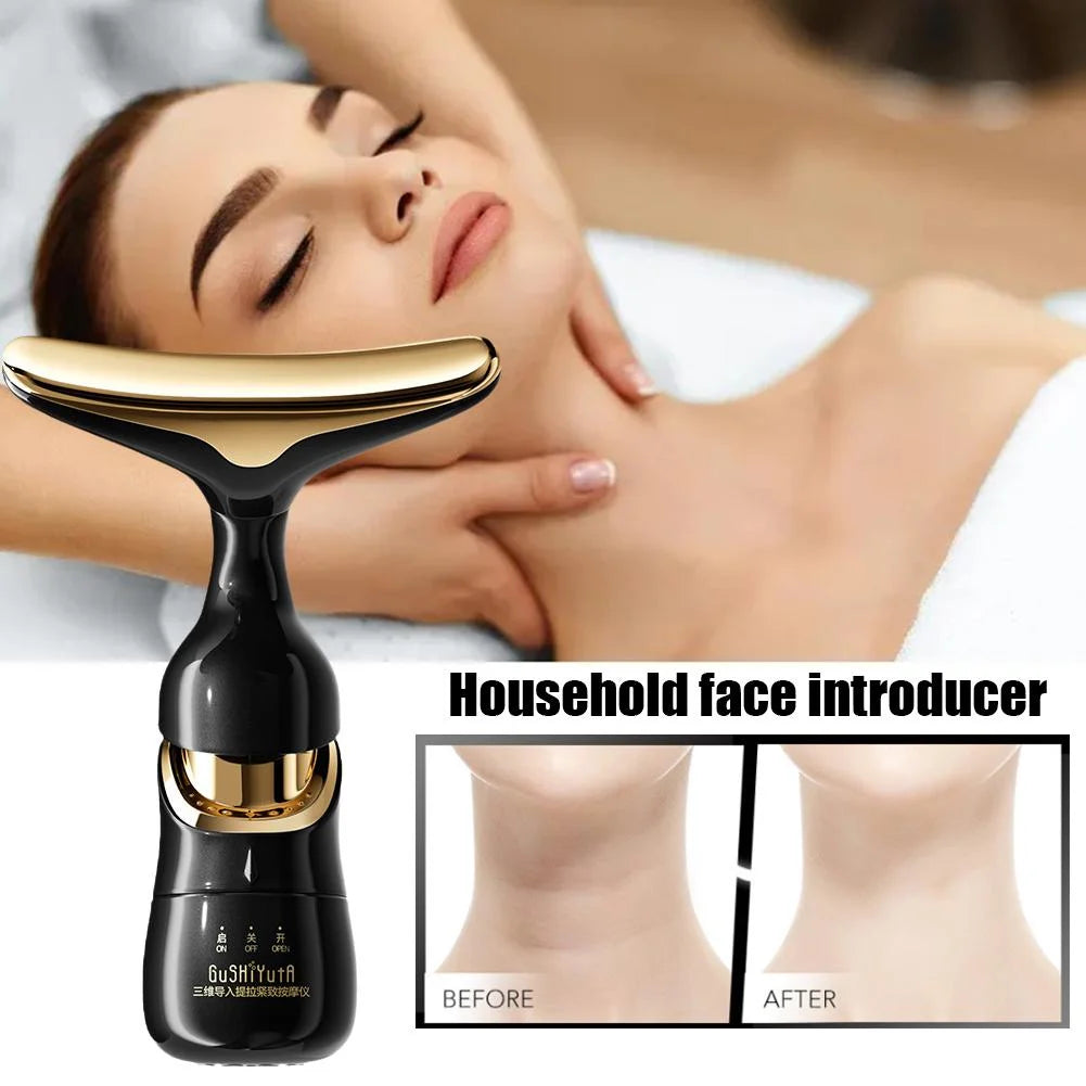 3-in-1 Face Massager – V-Line Lifting, Eye & Neck Anti-Aging Beauty Device