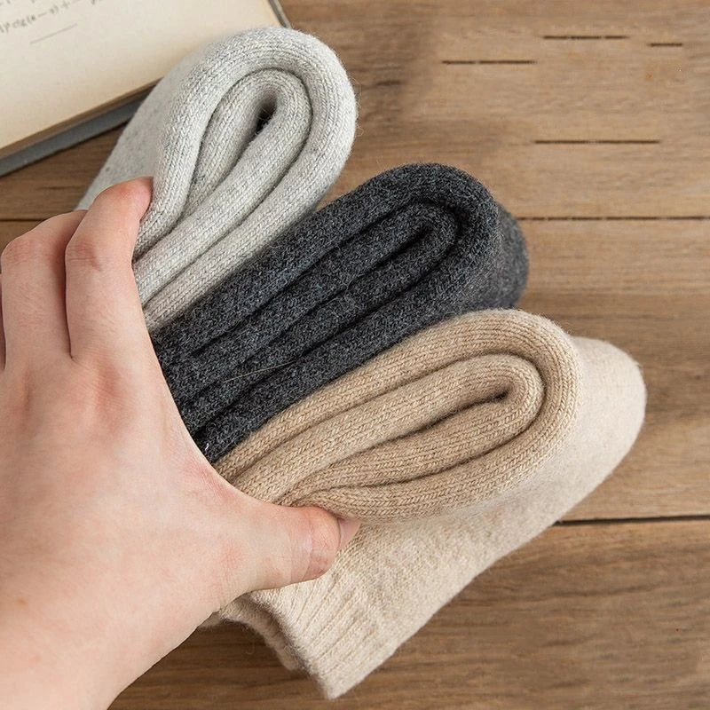 Men's Thick Wool-Blend Socks, 2 Pairs