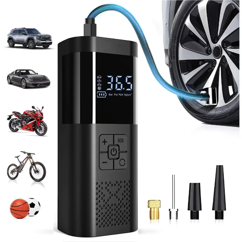 Cordless Tire Inflator with Digital Gauge, 150 PSI