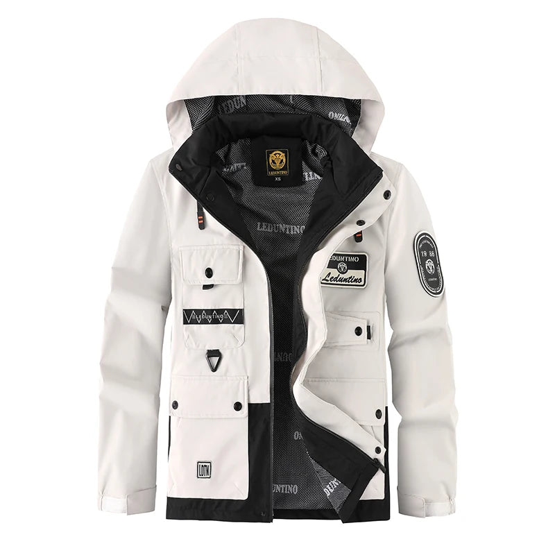 Men's Detachable-Hood Lightweight Jacket