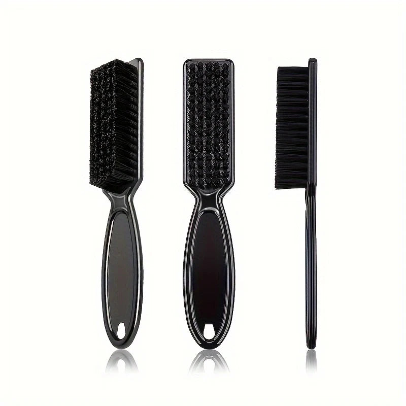 Barber Neck Duster Brush Set – Soft Plastic Handle Hair Cleaning & Carving Brush