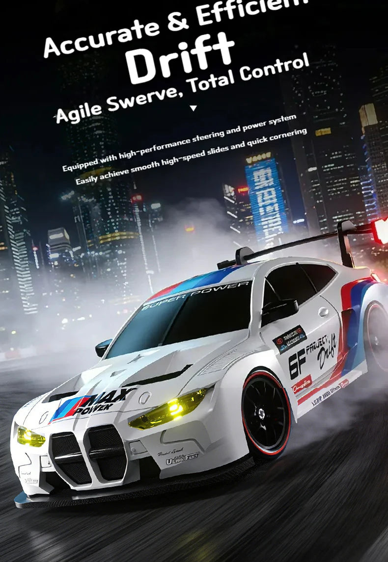 1:24 Scale 4WD RC Drift Car – High Speed Electric Racing Car for Kids & Adults