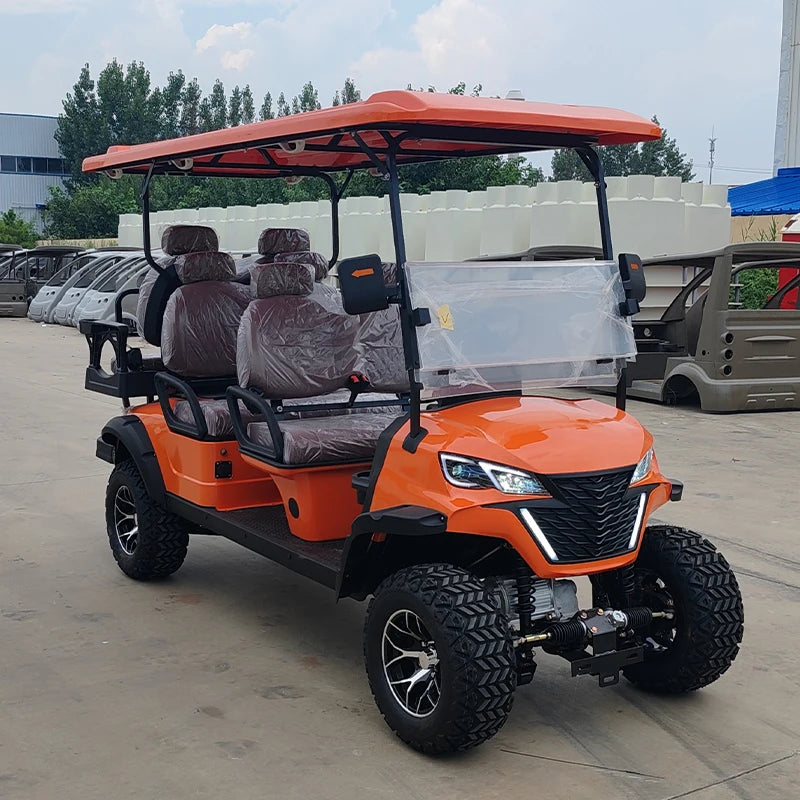 4 / 6 Seat Electric Golf Cart — Club Car Style Off-Road Electric Carrito with G-Wagon Seats & Petrol Option