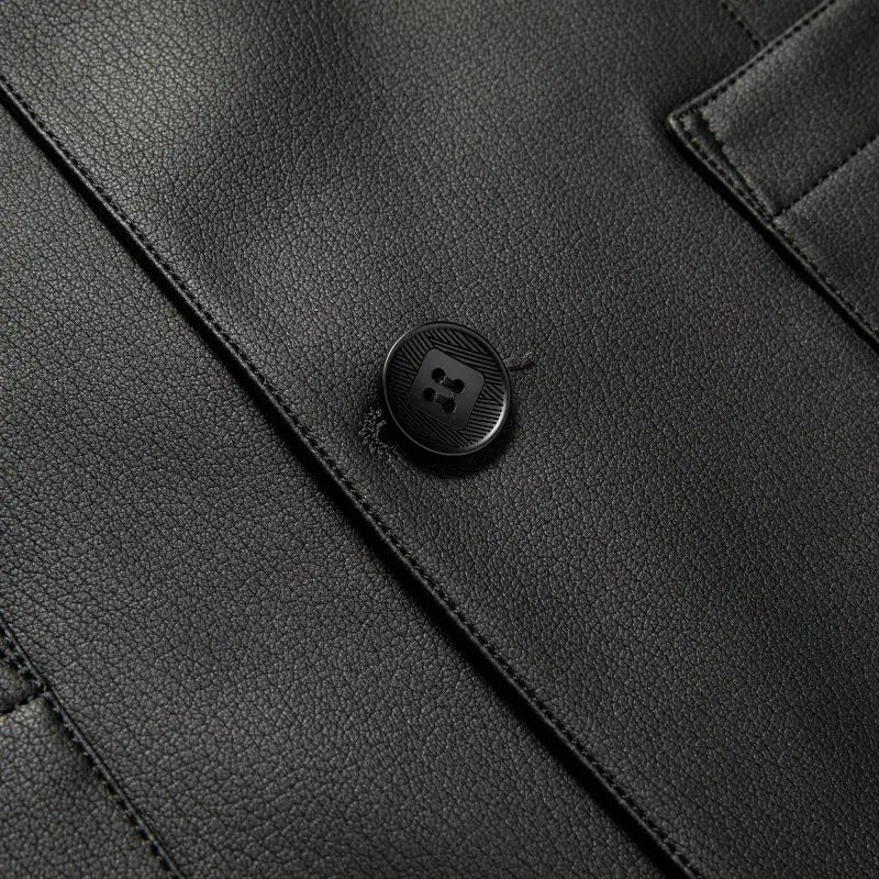 Spring and Autumn Leather Jackets, Casual Leather Suits, Men's Leather Jackets, Sheepskin Slim-Fit High-End Genuine Leather Jack