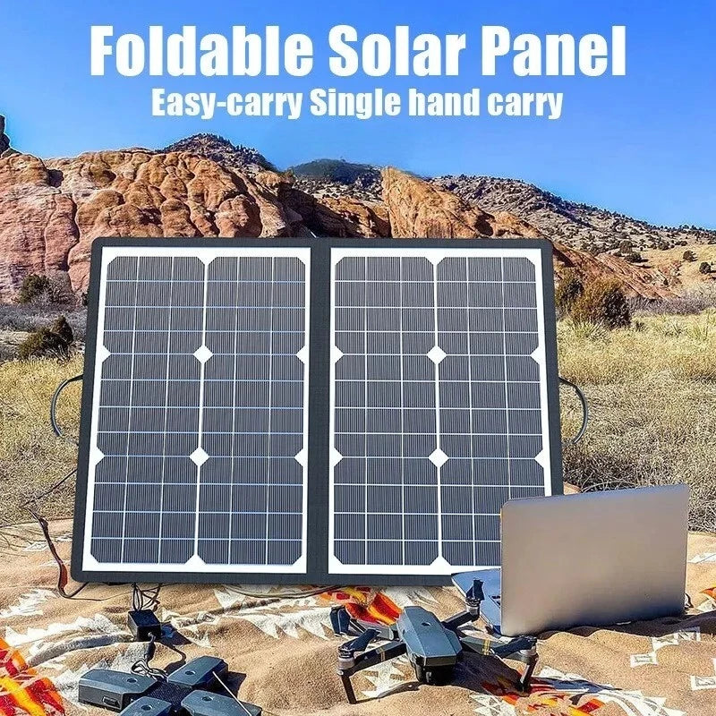 1000W Foldable Solar Panel Kit – Portable 18V Power Station Generator for Car, Boat & Camping