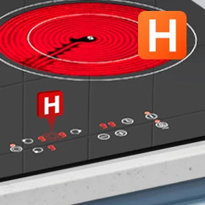 2-Zone Ceramic Hob – 3000W, Child Lock, 9 Heat Levels, 1-99 Min Timer, 60cm Black Glass (CE Certified)