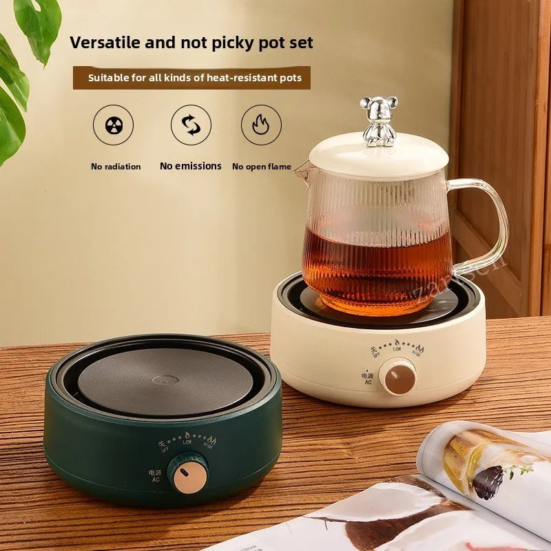 500W Electric Cookware Heating Base — Adjustable Temperature Coffee Stove & Cooking Heater
