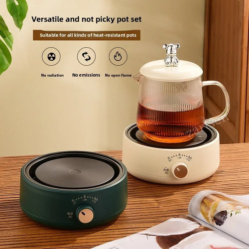 500W Electric Cookware Heating Base — Adjustable Temperature Coffee Stove & Cooking Heater